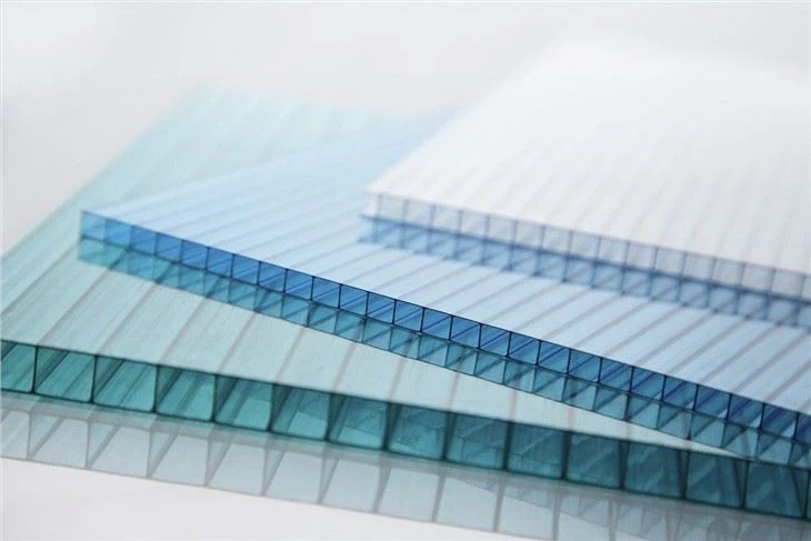 China Custom 6mm Bronze Twin Wall Polycarbonate Sheet
