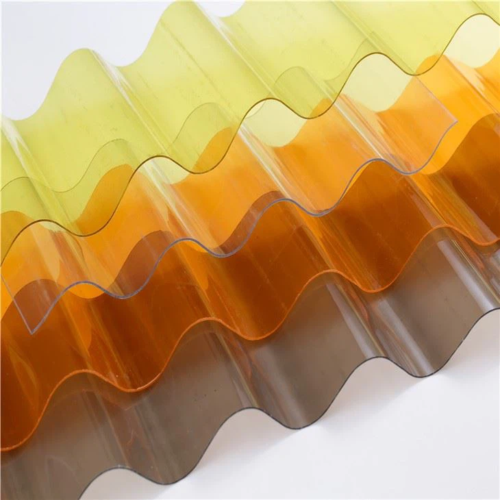 Clear Plastic Polycarbonate Corrugated Sheets Roofing