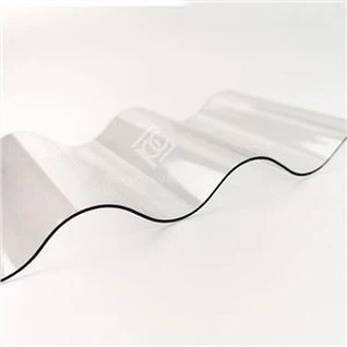 0.7mm-3mm Transparent Corrugated Polycarbonate Sheet