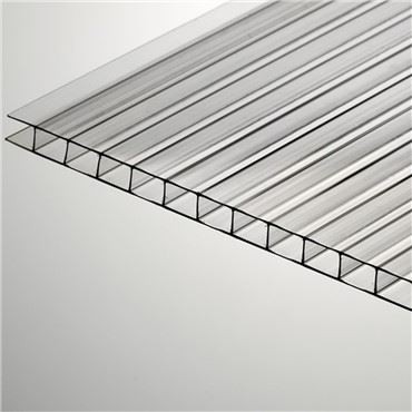 8mm Clear Twin Wall Polycarbonate Sheet