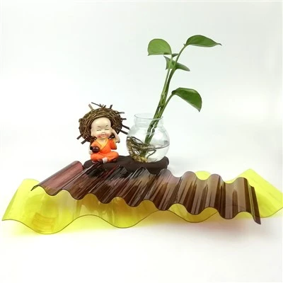 DIY Plastic Roof Covering Corrugated Polycarbonate Sheet