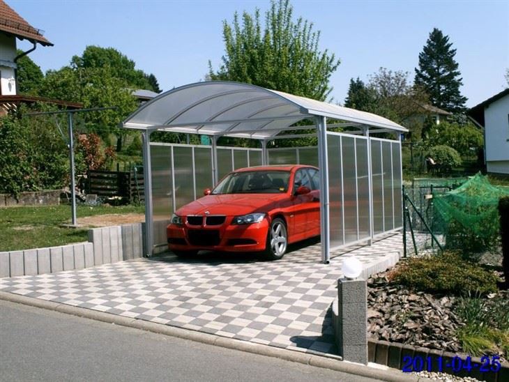 UNQ Patio Freestanding Metal Cantilever Polycarbonate Carport Kits For Sale best