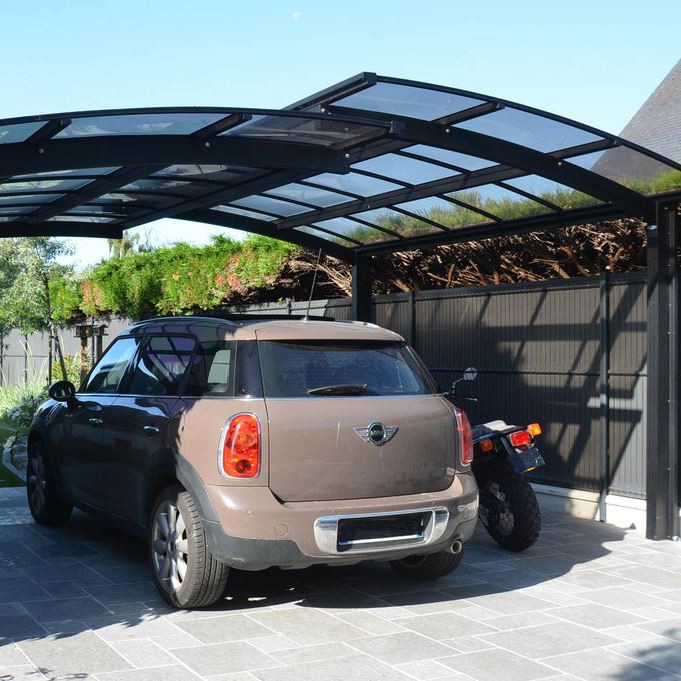 UNQ Patio Freestanding Metal Cantilever Polycarbonate Carport Kits For Sale factory