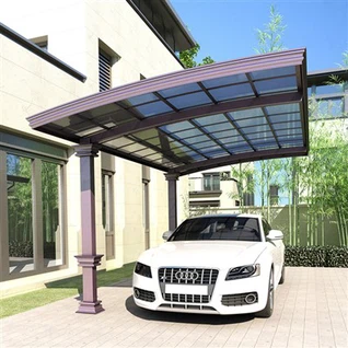 L-type Polycarbonate Roofed Carport