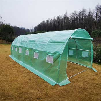 13ft×6.5ft×6.5ft Outdoor Portable Walk-In Tunnel Greenhouse